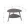 Brooklyn coffee table, 770 × 780 × 500 mm, color gray concrete