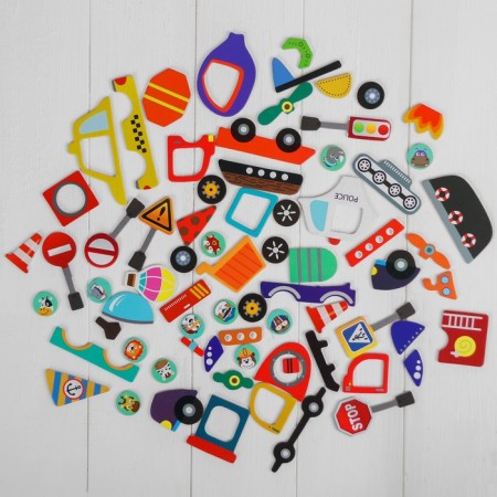 Magnetic designer "Transport" 3.5 × 26.5 × 20.5 cm-2