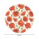 The tablecloth "endless poppies", round, Saten, d = 150 cm