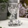 Climber Plastic, glass "Butterfly" silver 12x7.5x6 cm