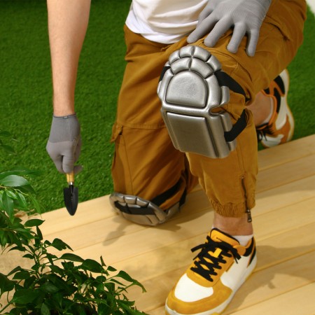 Garden, universal knee pads, 20 × 17 cm, gray-1