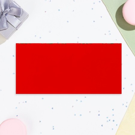 The envelope "On Birthday!" Cutting, embossing, software touch, red background-2
