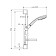 Hansgrohe Croma 100 shower headset with a 90 cm bar and soap