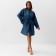 Women's bathrobe, col. Blue, rr 46-48, 100% polyester, 300 g/m2
