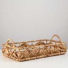 Wicker basket, 43x25x8/13 cm, reeds