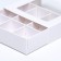 Box for sweets 9 pieces, 8.7 x 8.7 x 2.5 thin separators, white