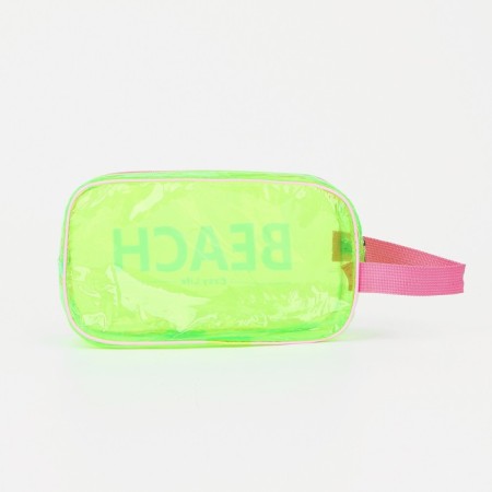 Lightning cosmetic bag, green color-1