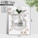 Happy New Year Postcard-Mini, Pearls, 6x8cm, New Year
