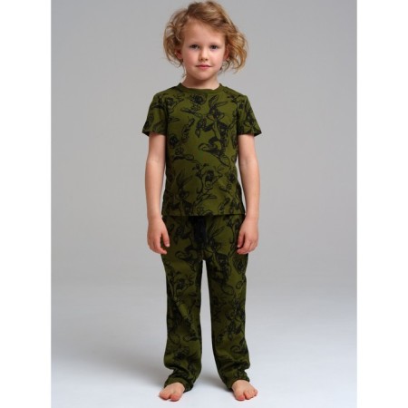 Pajama for the boy PlayTode: T -shirt and trousers, height 122 cm-1