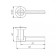 Separate handle City TL SN/CP-3, color matte nickel, chrome