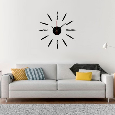 Walls Wall Interior, 3D "Rays", silent, sticker, large, D-40 cm-1