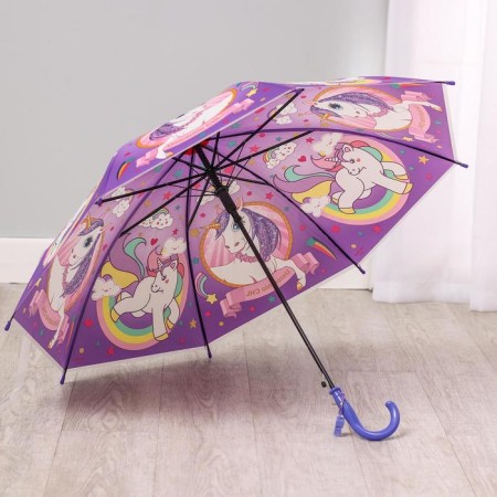 Children's umbrella "Unicorn" 80 × 80 × 65 cm, color mix-1