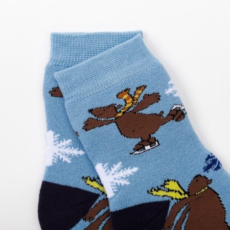 Noski children's terry, blue color, size 18-20-2