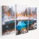 Watching modular modular hours, series: nature, "Winter Lake", 60 x 80 cm