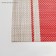 Serving napkin on the table "Two stripes", 45 × 30 cm, red color