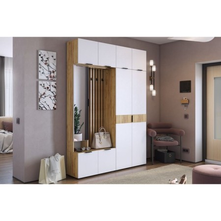 ANTRESOL Two -door "BUY", 800x350x400, oak craft gold/white tree-3