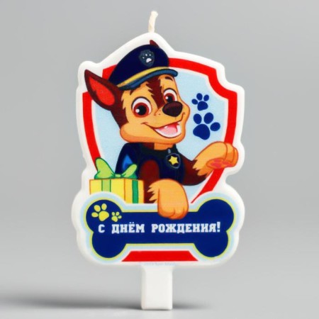 Candle for the cake "Happy Birthday!", Puppy Patrol-2