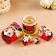Matryoshka "Larisa", red scarf, 5 puppet, 14-15 cm