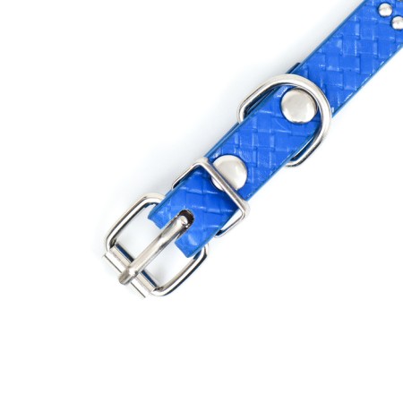 The collar of rivet with 2 rows of rivets, 33 x 1.2 cm, Osh 23-29, blue-4