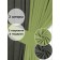 Set of curtains "Canvas", size 200x260 cm, 2 pcs, pavement color, olive