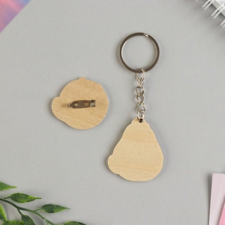 Gift set "Avocado" icon + keychain, 6.8 x 10.5 cm.-3