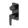 Hidden installation mixer IDDIS RAY RAYBL00I68, three exits, black matte color