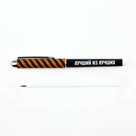 Pen with a cap "real man", plastic, blue paste, 1.0 mm-2