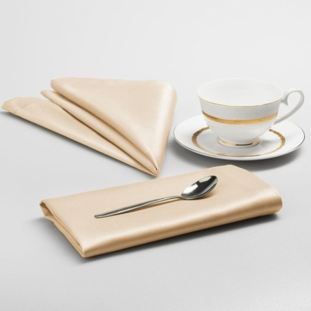 Set of napkins "Gustav", size 43x43 cm, beige color