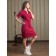 Female dress, size 44, burgundy color