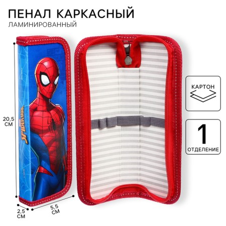Penal frame, 1 section, 55x205x25 mm, laminated cardboard, spider-person