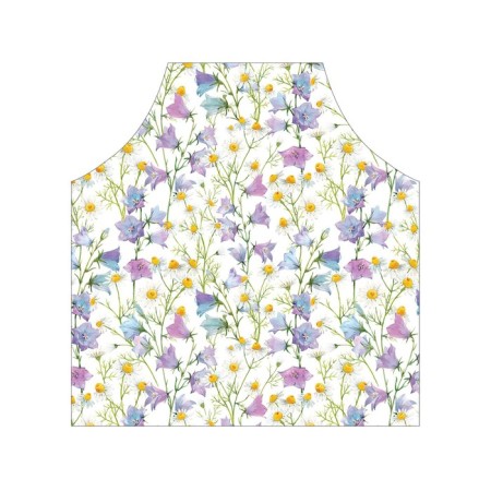 Apron kitchen with a photo print "Field flowers", adjustable, size OS-2