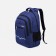 A backpack with a zipper, 2 external pockets, blue color
