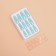 Poaring Faluses, 12 pcs, with adhesive plates, ballerina shape, blue