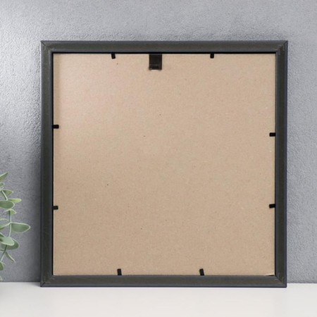 Photo frame plastic 25x25 cm, green with gold (plastic screen)-2