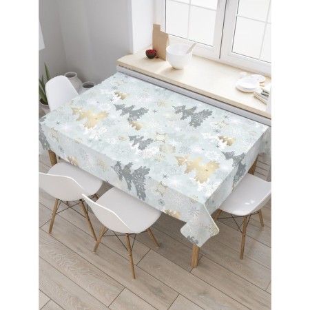Tables on the table "Festive spruce", rectangular, Saten, size 120x145 cm