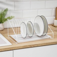 Dishes for dishes with a pallet 38 × 17.5 × 23.5 cm, white color