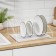 Dishes for dishes with a pallet 38 × 17.5 × 23.5 cm, white color