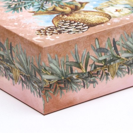 Gift box team "Bag with a Christmas tree", 21 x 15 x 5.7 cm-8