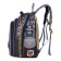 Frame backpack 39 x 29 x 17 cm, Across 410, filling: bag, pencil case, purple ACR22-410-2
