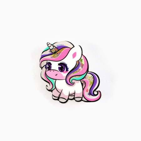 Hair hairpin, shaker "unicorn" 3.8 x 4cm-1