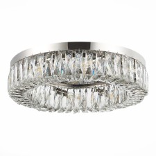 Ceiling Ceiling ST LUCE. SL1226.102.08. Rifrazio. 8x40 W, E14, 61.5x61.5x15 cm, Nickel color
