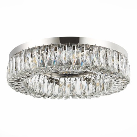 Ceiling Ceiling ST LUCE. SL1226.102.08. Rifrazio. 8x40 W, E14, 61.5x61.5x15 cm, Nickel color