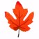 Decor "Autumn sheet" set of 15 pcs., Size 1 pc. - 9 × 11 × 0.2 cm, orange color