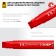 Marker-painting Zubyr MK-1500 06329-3, extract volume, flat, red, 8-15 mm