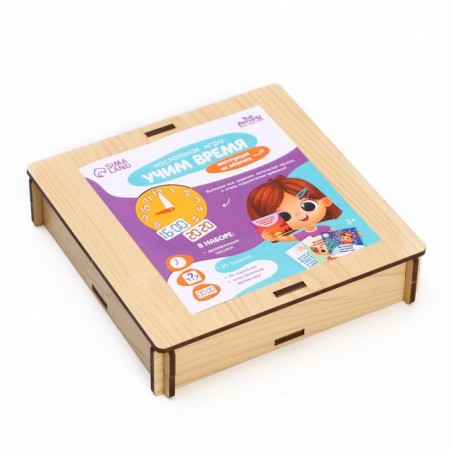 Board game "Learn Time" + Electronic time-7