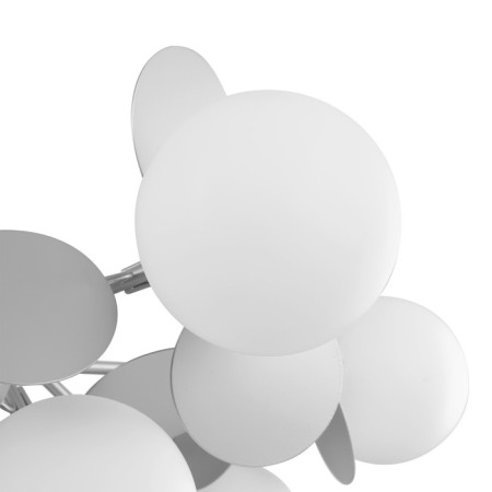 Chandelier 60W, 10KHE27, 48x80 cm, silver-2