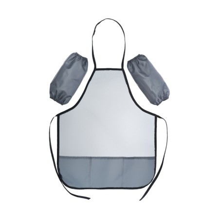 Apron for labor + sleevens, 550 x 440/250 x 160 mm, size M (height 122-158), calligrata gray-6