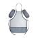 Apron for labor + sleevens, 550 x 440/250 x 160 mm, size M (height 122-158), calligrata gray