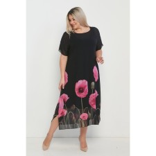 Female dress, size 60, black color