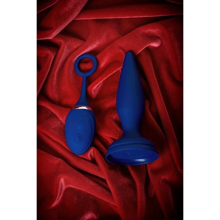 O’Play Unico anal vibrating tribe with a remote control, silicone, blue, 13.5 cm-18